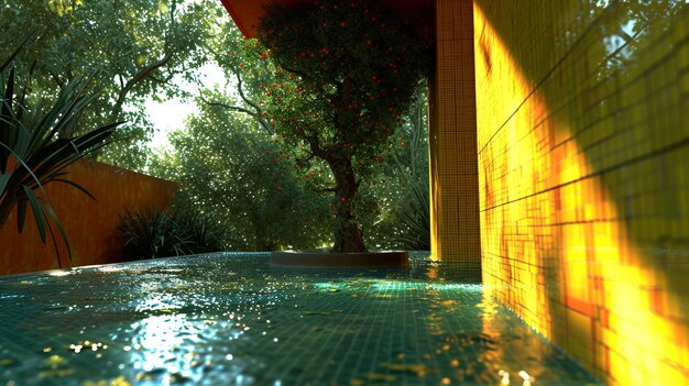 Photo backyard render