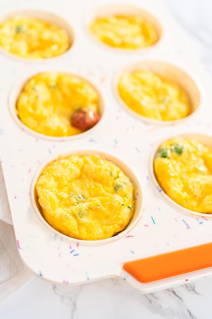 Bacon and cheese egg muffin