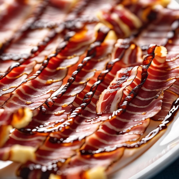 Bacon Decorated Nicely on plate