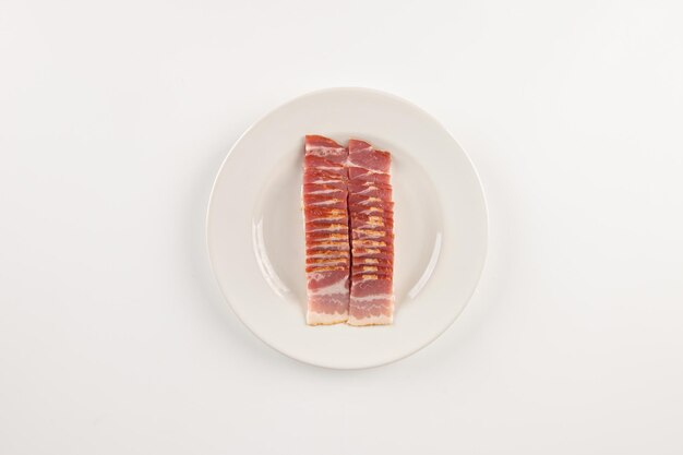 Photo bacon on a plate