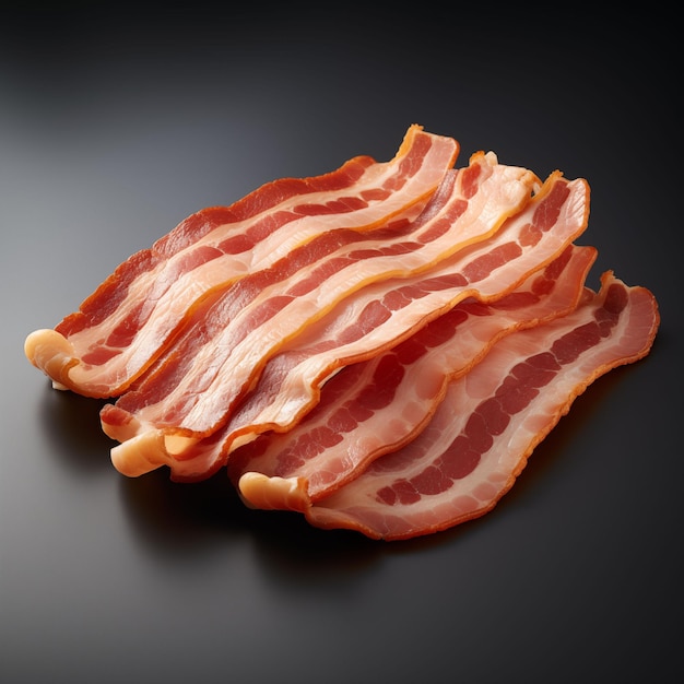 Photo bacon white background