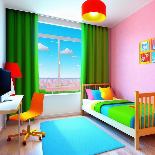 bad room background for 3d animation