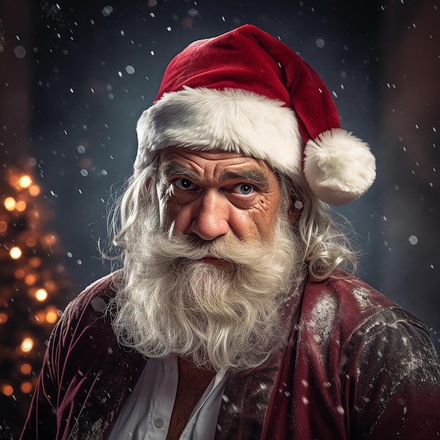 Bad santa claus Bad character of santa Generative Ai