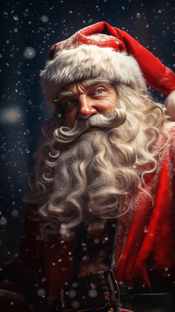 Bad santa claus Bad character of santa Generative Ai