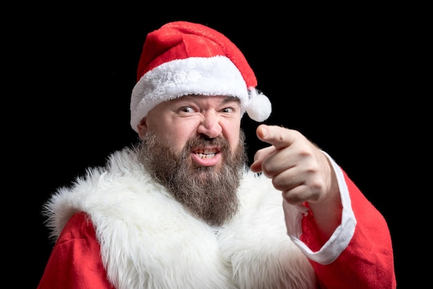 Bad Santa swears and threatens finger