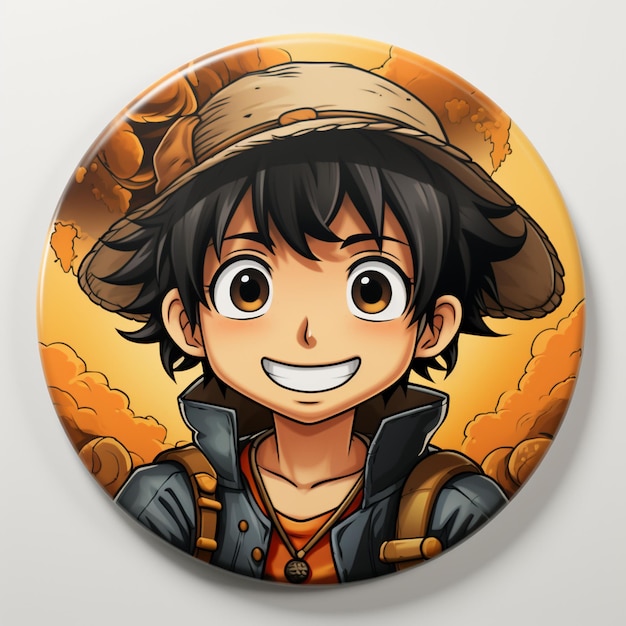 Badge-logo-stijl anime