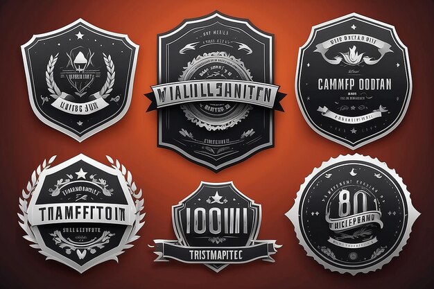 Badge Templates Collection Premium kwaliteit lintjes