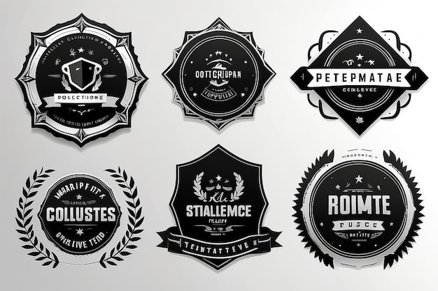 Badge Templates Collection Premium Quality Insignia Designs