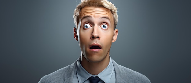 Baffled adult man blond looking upward with uncertainty unsure about something