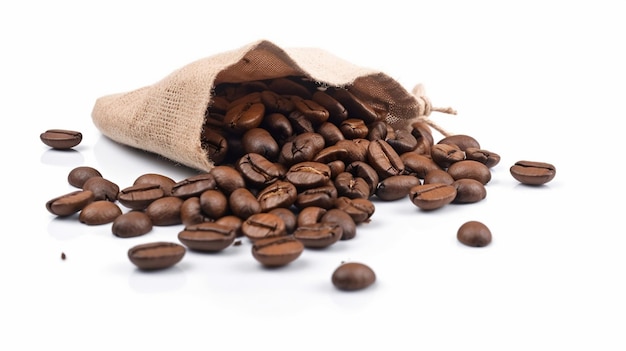 コーヒー豆の袋はコーヒー豆でいっぱいです。
