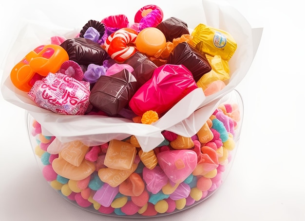 A bag full of candies