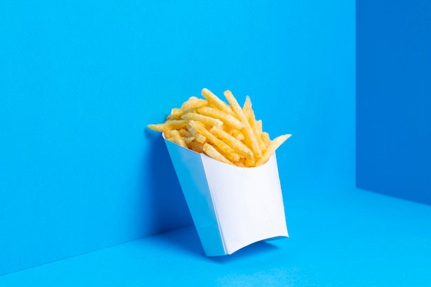 Photo bag full of salted french fries