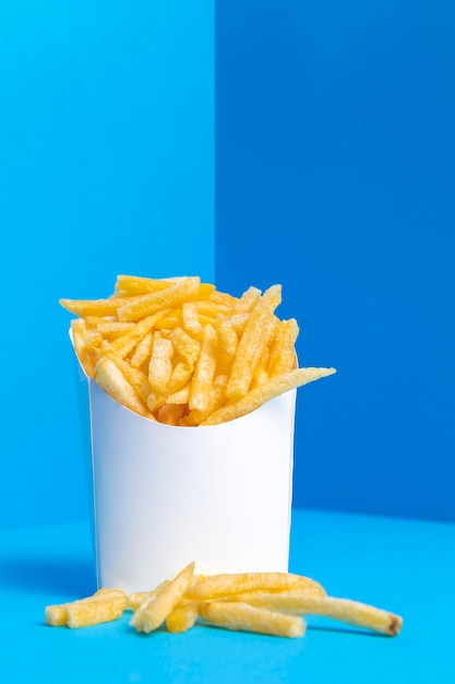 Photo bag full of salted french fries