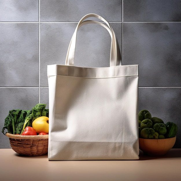 A bag with a handle that says ' organic ' on it.