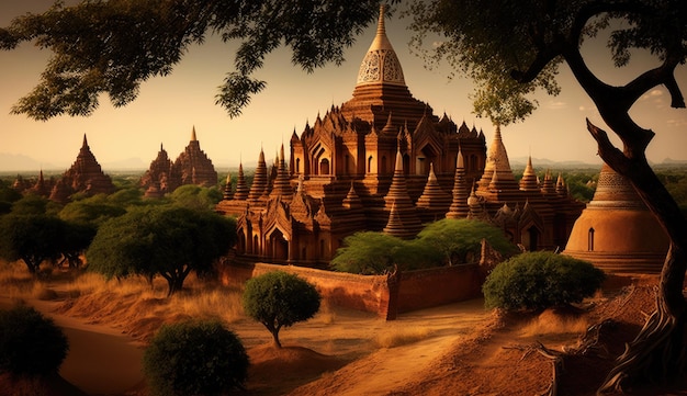 Photo bagan or pagan myanmar