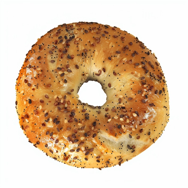 Photo bagel isolated on white