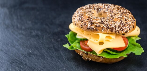 Bagel met Goudse kaas