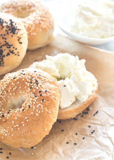 Bagel met roomkaas