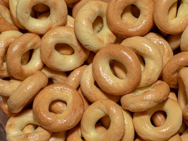 bagels closeup for background