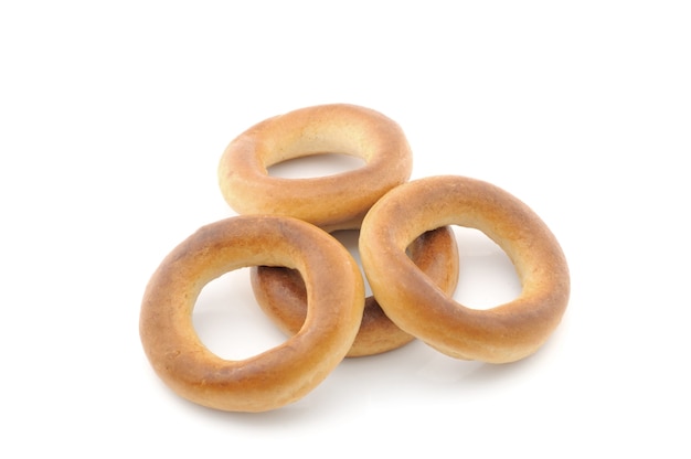 Bagels geïsoleerd op witte achtergrond