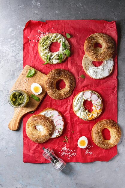 Bagels met roomkaas