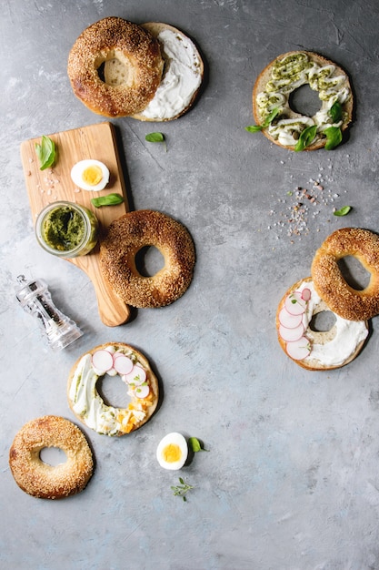 Bagels met roomkaas