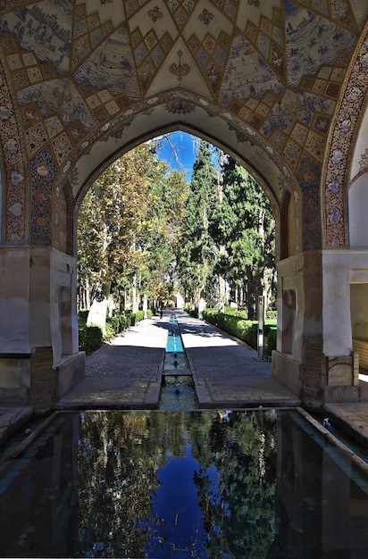 Photo baghe fin garden in kashan iran