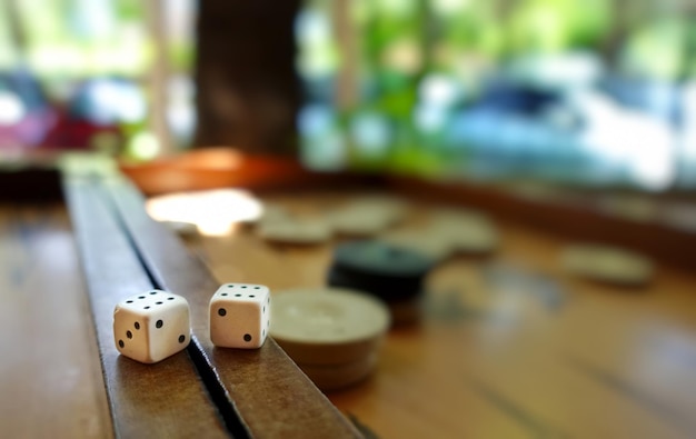 Bagkgammon Game and Dice