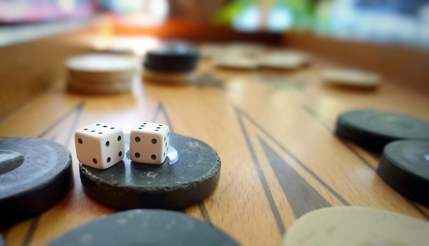 Bagkgammon Game and Dice