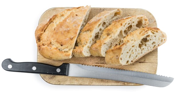 Baguette isolated on white