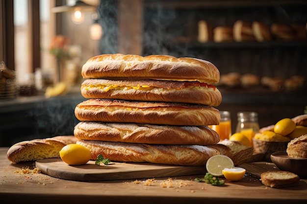 Baguette Stack Bakery Aroma