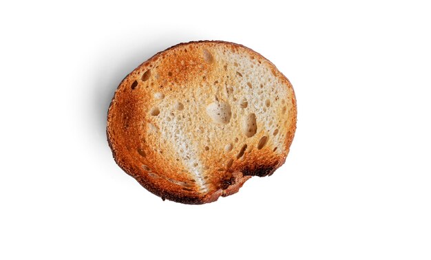 Baguette toast geïsoleerd op een witte achtergrond