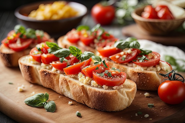 Baguette and Tomato Bruschetta