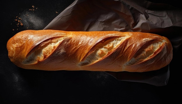 A baguette with the word baguette on it