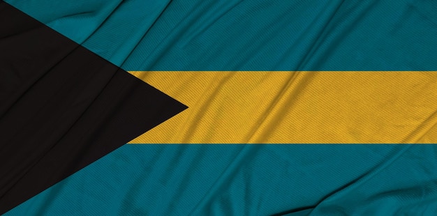 Bahamas 3d textured waving flag