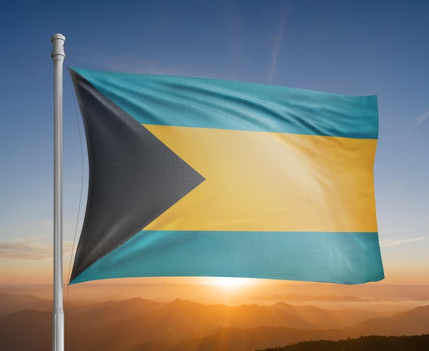 Bahamas flag pole