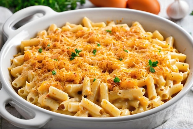 Bahamian Macaroni and Cheese A cheesy baked pasta dish made with elbow macaroni