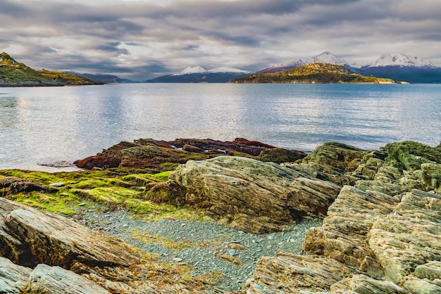 Bahia Ensenada Zarategui Tierra del Fuego 국립 공원 파타고니아 아르헨티나