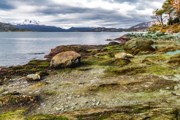 Bahia Ensenada Zarategui Tierra del Fuego 국립 공원 파타고니아 아르헨티나