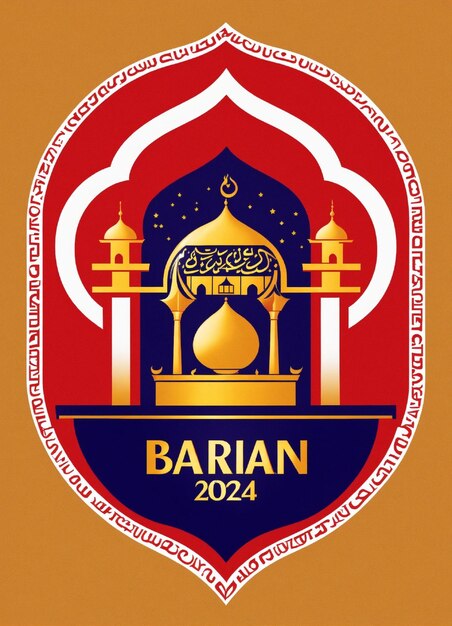 Photo bahrain 2024 food festival logo arabian tent themed logo