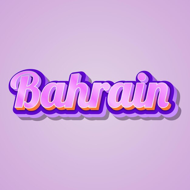 Bahrain typography 3d design cute text word cool background photo jpg