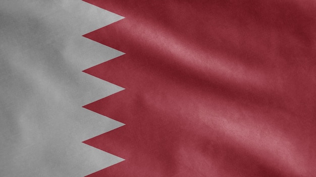 Bahrainis flag waving in the wind