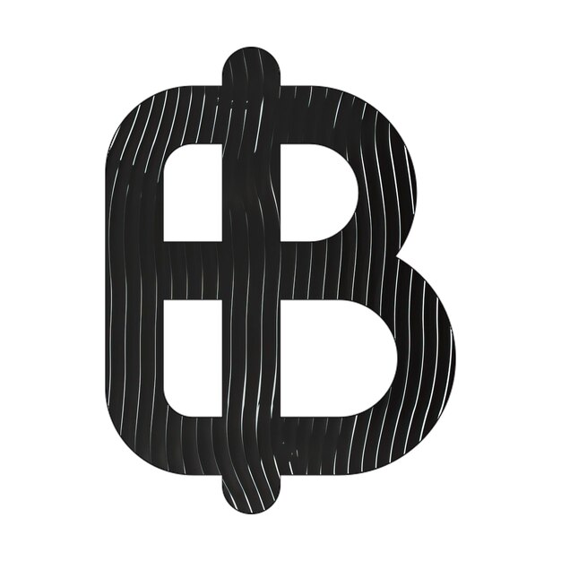 baht sign icon black white lines texture