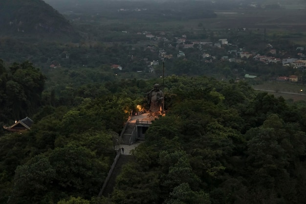 Bai Dinh Pagoda seen from the air