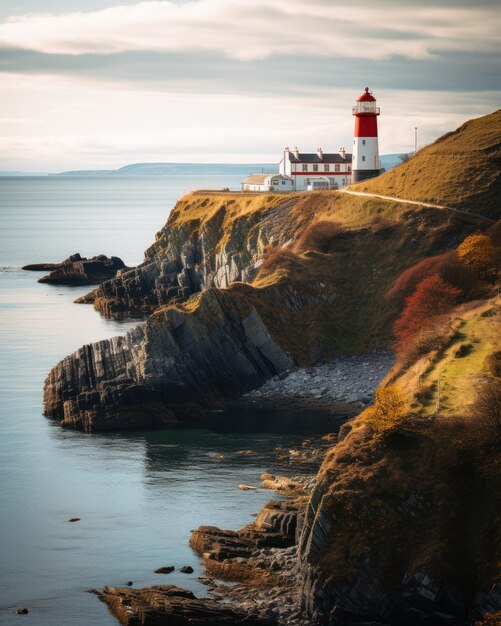 The Baily Lighthouse on the coast