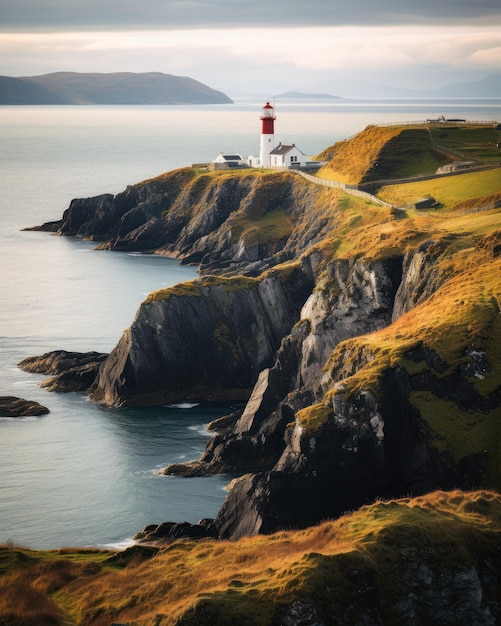 The Baily Lighthouse on the coast