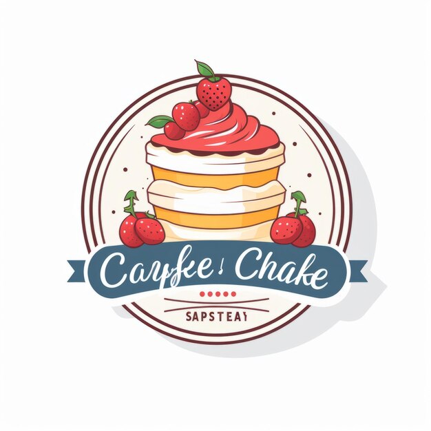 사진 bake bliss  ⁇ 색 배경에 멋진 케이크 가게 로고