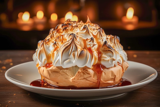 Baked Alaska is een adembenemend dessert met ijs omhuld met heerlijke meringue