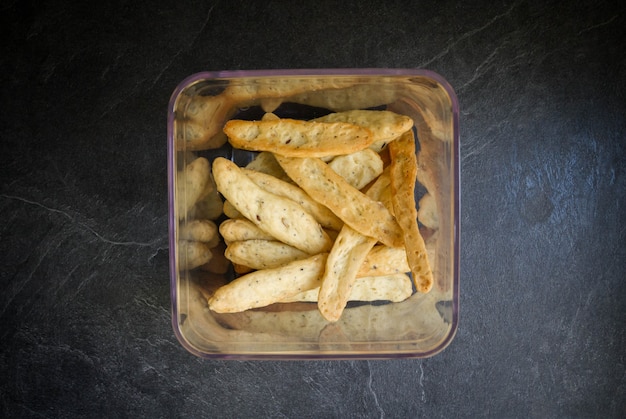 baked bread rolls typical of Spain called rosquilletas or rosquillas de pan