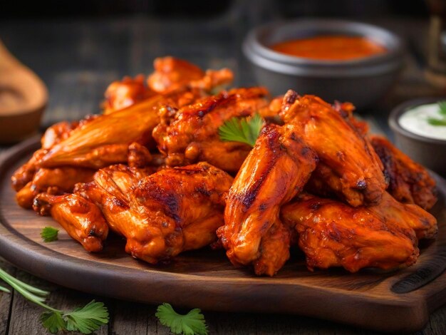 Baked chicken wings